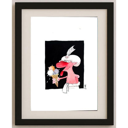 Steffen Jahsnowski 29x21cm Orijinal Karikatür BOD02933