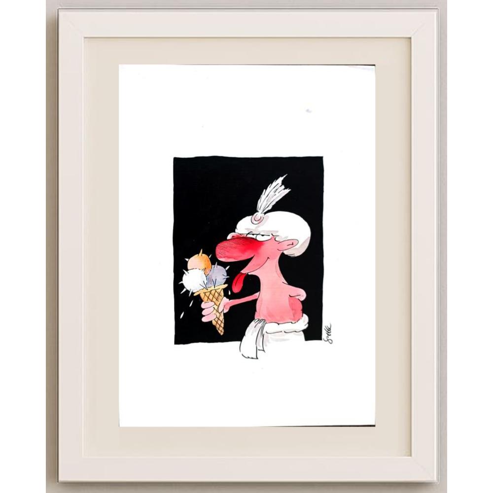 Steffen Jahsnowski 29x21cm Orijinal Karikatür BOD02933