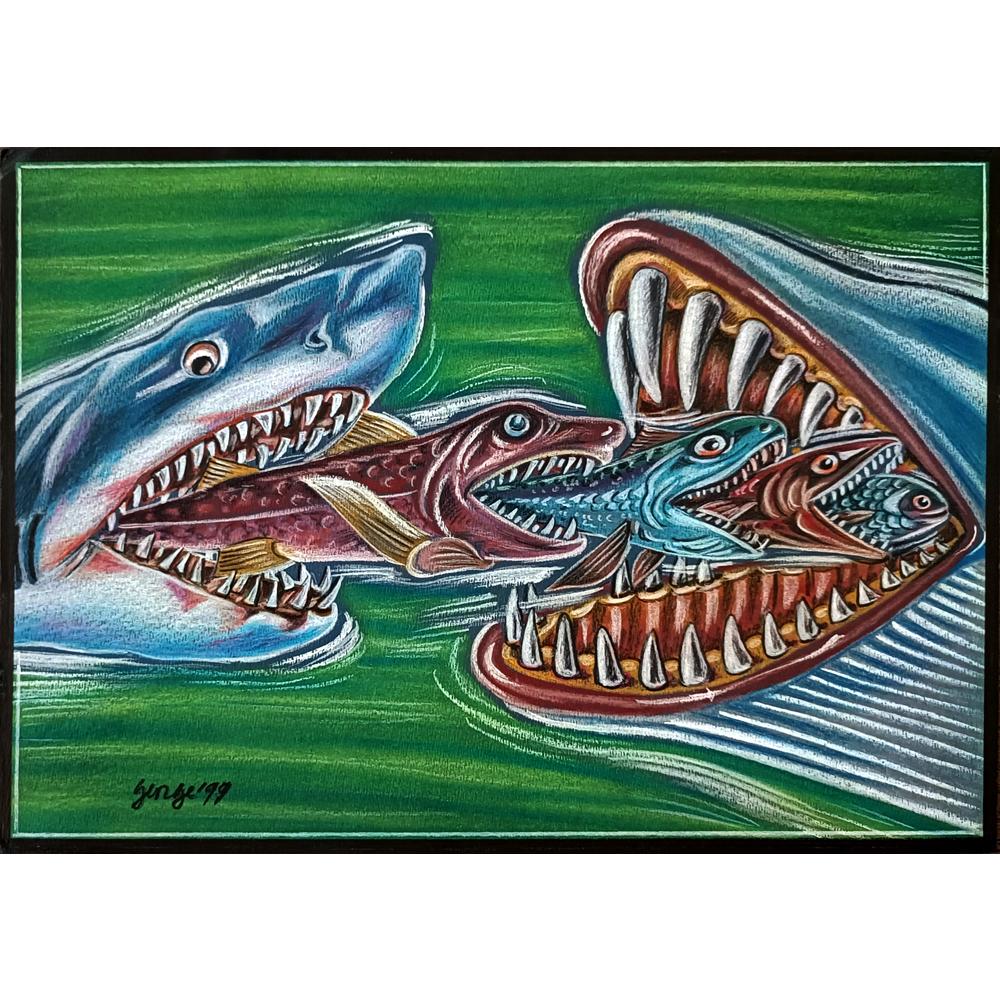 George Gavrileanu 29x21cm Orijinal Karikatür BOD02934