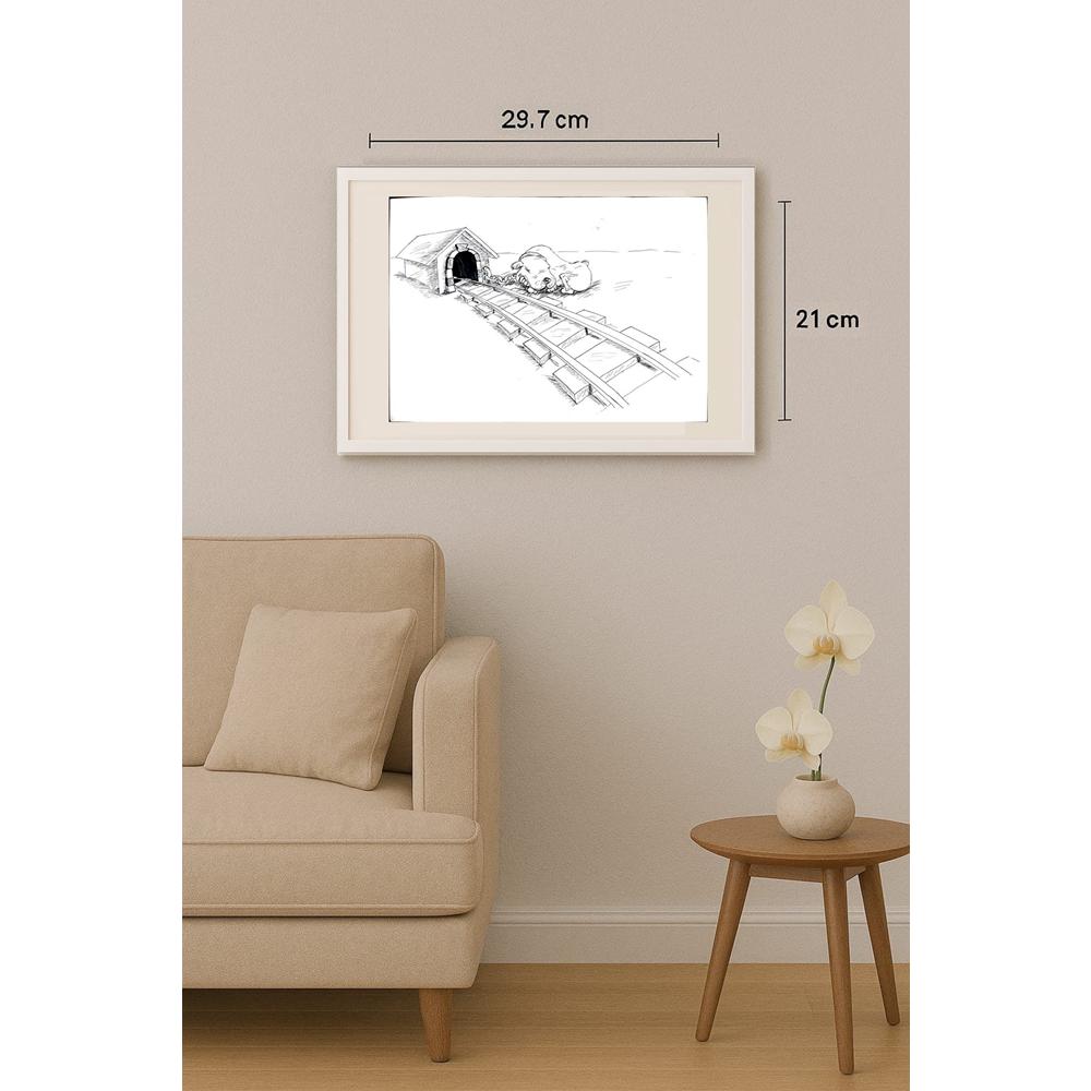 Tsvetelina Tsenkova 29x21cm Orijinal Karikatür BOD02936