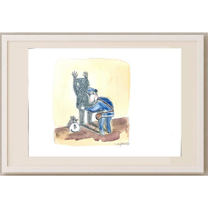 Sepideh Anjomrooz 29x21cm Orijinal Karikatür BOD02938