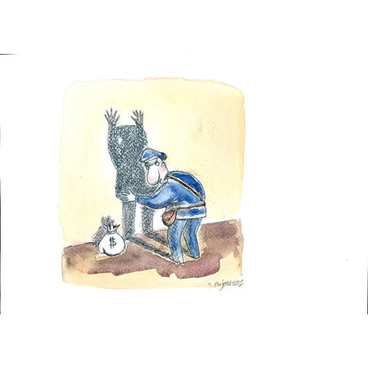 Sepideh Anjomrooz 29x21cm Orijinal Karikatür BOD02938