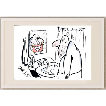 Konstantin Bronzit 29x21cm Orijinal Karikatür BOD02940