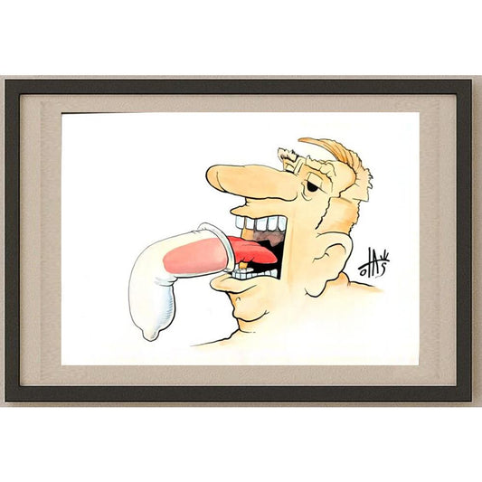 Nikola Otas 29x21cm Orijinal Karikatür BOD02942