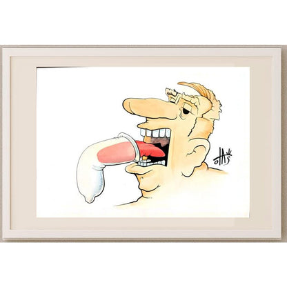 Nikola Otas 29x21cm Orijinal Karikatür BOD02942