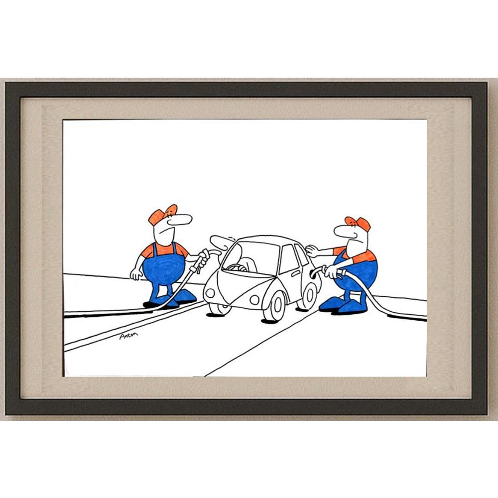 Anton Kotreba 29x21cm Orijinal Karikatür BOD02943