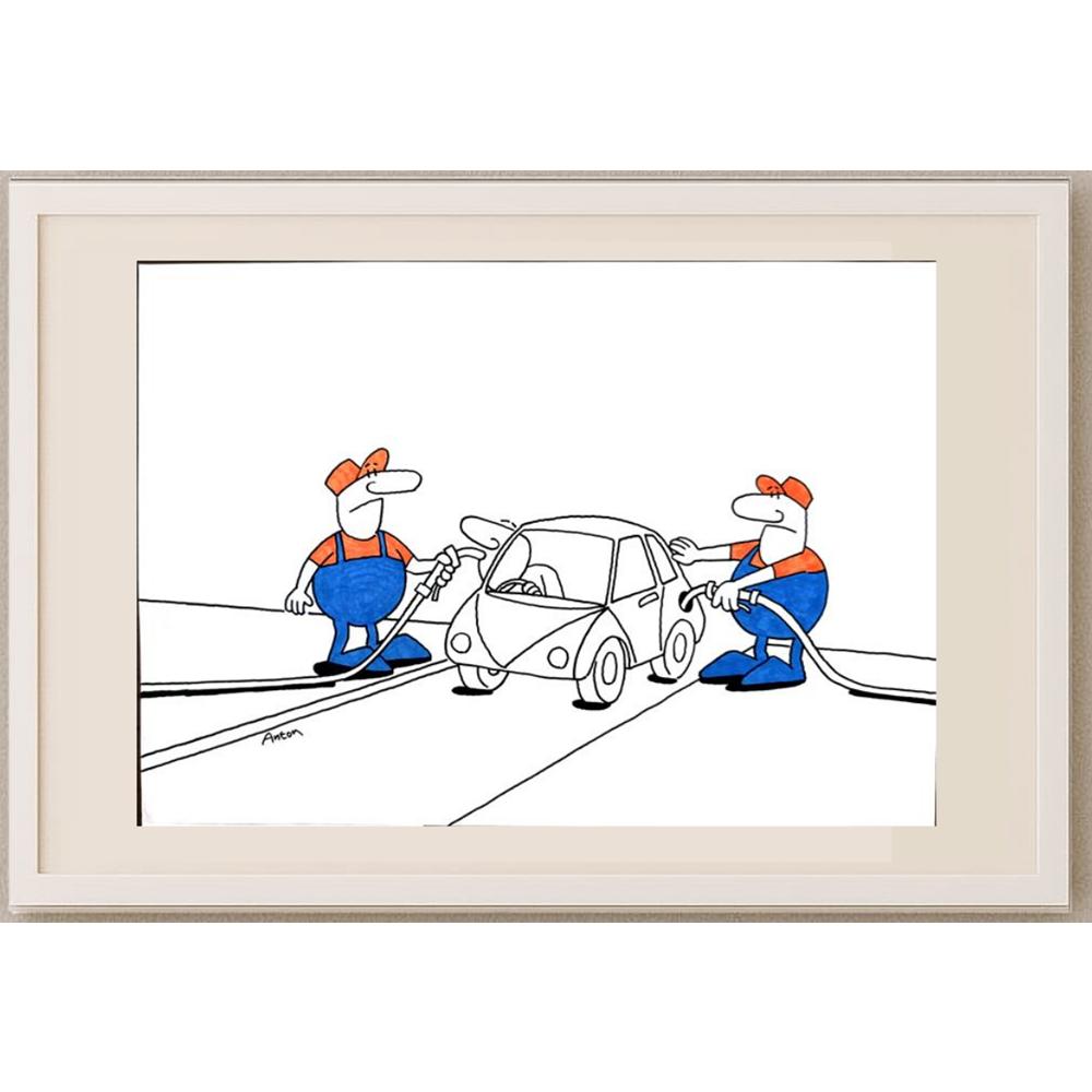 Anton Kotreba 29x21cm Orijinal Karikatür BOD02943