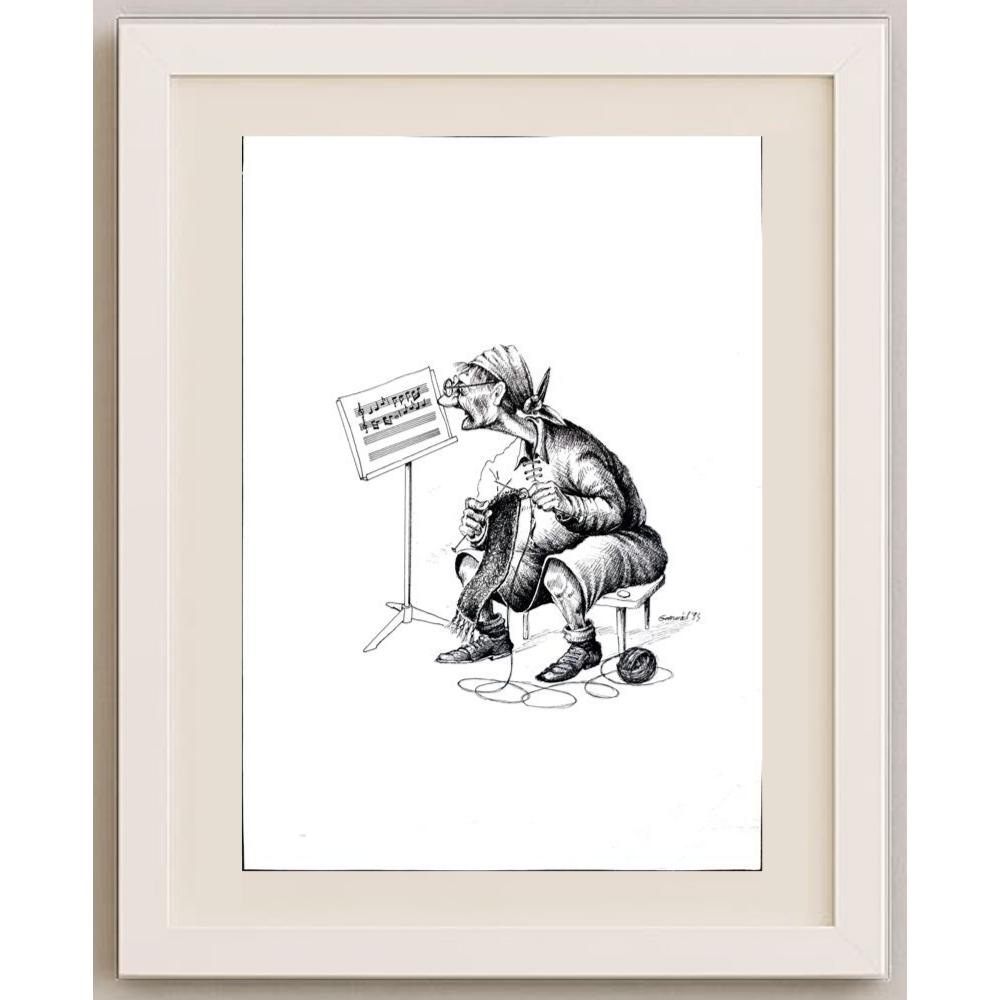 Andrejez Graniak 29x21cm Orijinal Karikatür BOD02944