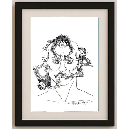 Boris Erenburg 29x21cm Orijinal Karikatür BOD02946