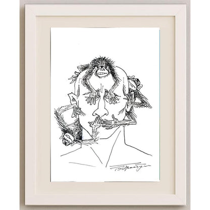Boris Erenburg 29x21cm Orijinal Karikatür BOD02946