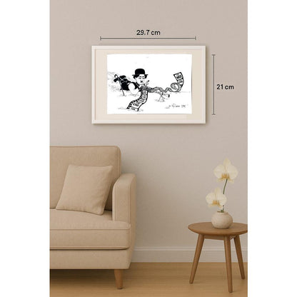 Gheorghita Ghinea Uriasu 29x21cm Orijinal Karikatür BOD02948