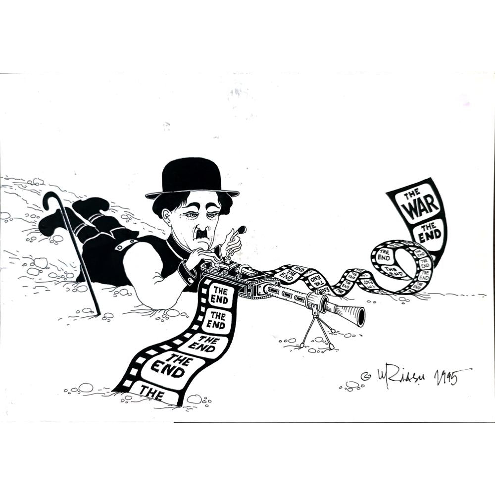 Gheorghita Ghinea Uriasu 29x21cm Orijinal Karikatür BOD02948