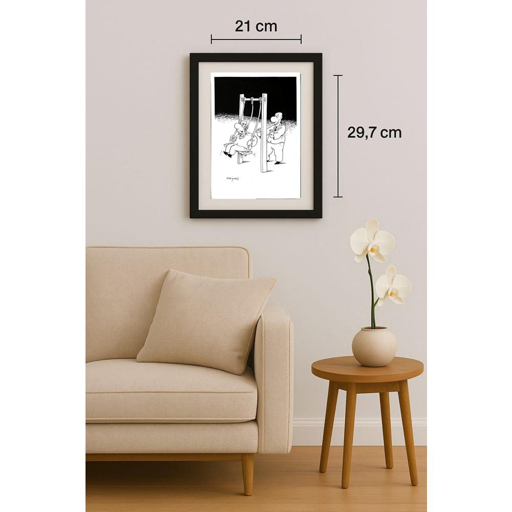 Miroslaw Hajnos 29x21cm Orijinal Karikatür BOD02950