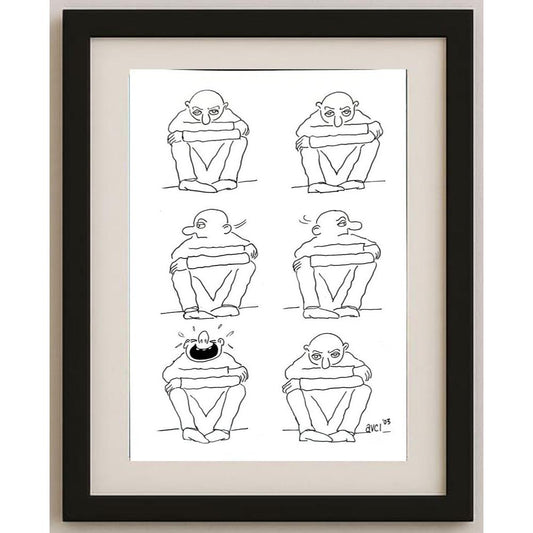 Hasan Avcı 29x21cm Orijinal Karikatür BOD02951
