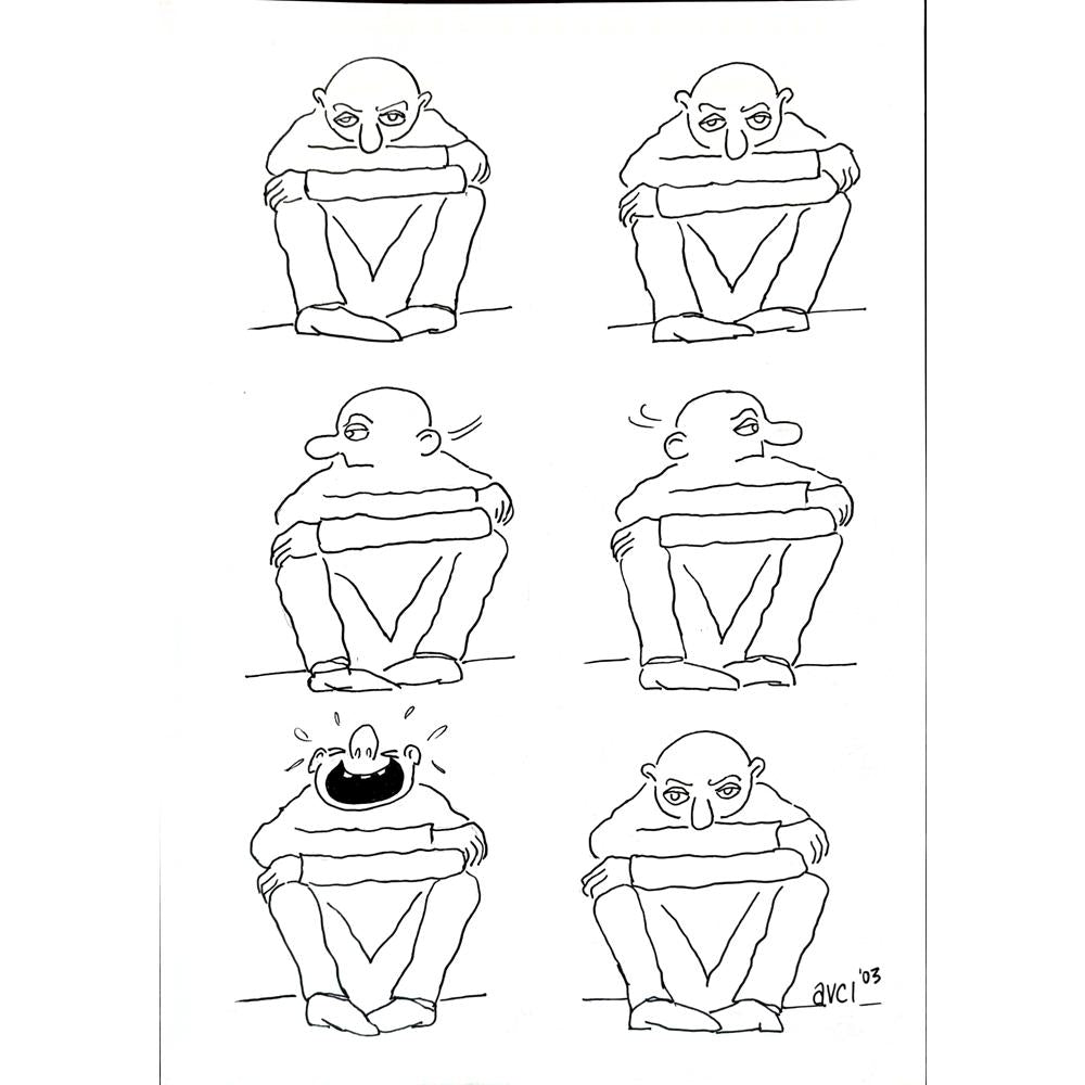 Hasan Avcı 29x21cm Orijinal Karikatür BOD02951