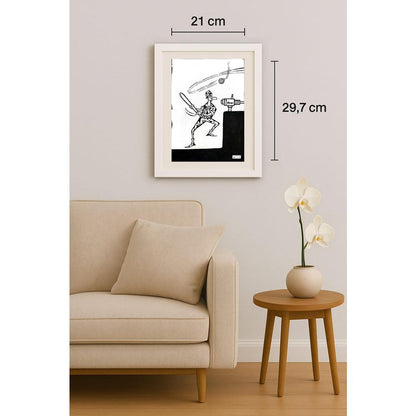 Li Guangjun 29x21cm Orijinal Karikatür BOD02959