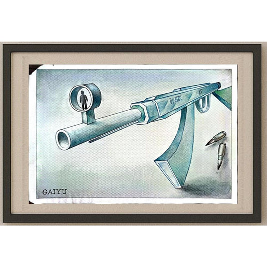 Gai Yu 29x21cm Orijinal Karikatür BOD02961