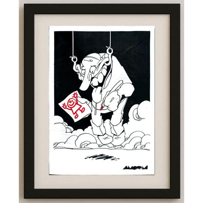 Costa Pereira 29x21cm Orijinal Karikatür BOD02962