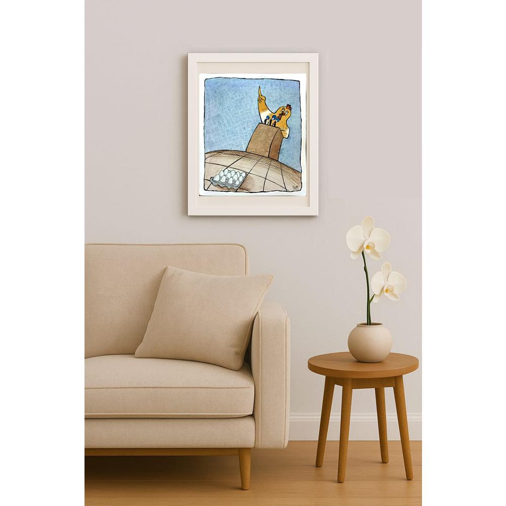 Somaye Babajani 25x25cm Orijinal Karikatür BOD02968