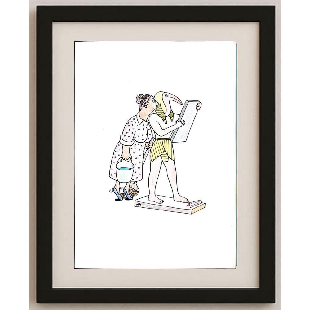 Alexei Talimonov 29x21cm Orijinal Karikatür BOD02971