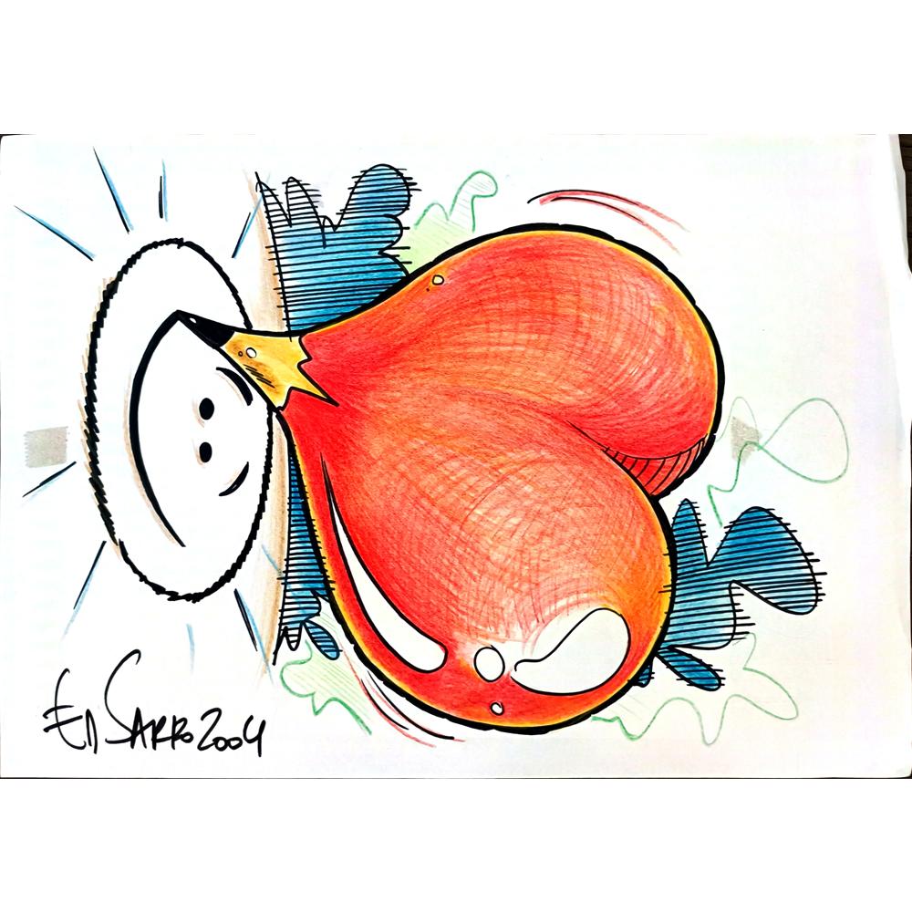 Mancos Sarro 29x21cm Orijinal Karikatür BOD02972