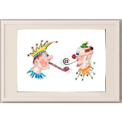 Winfried Besslich 29x21cm Orijinal Karikatür BOD02975