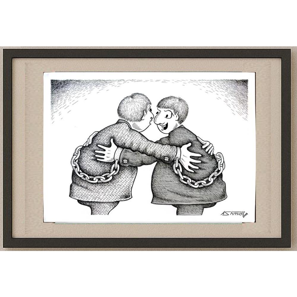 Shmidt Alexander 29x21cm Orijinal Karikatür BOD02978