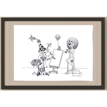 Tim Ernst 29x21cm Orijinal Karikatür BOD02979