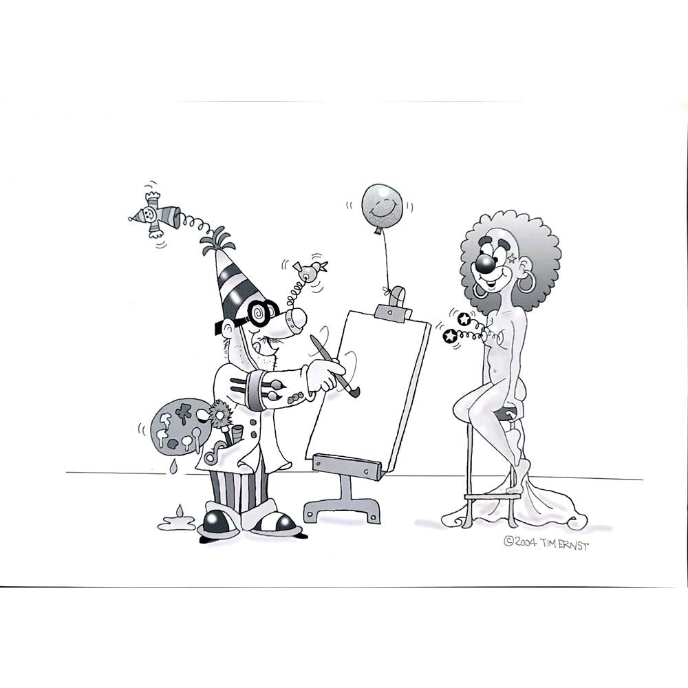 Tim Ernst 29x21cm Orijinal Karikatür BOD02979