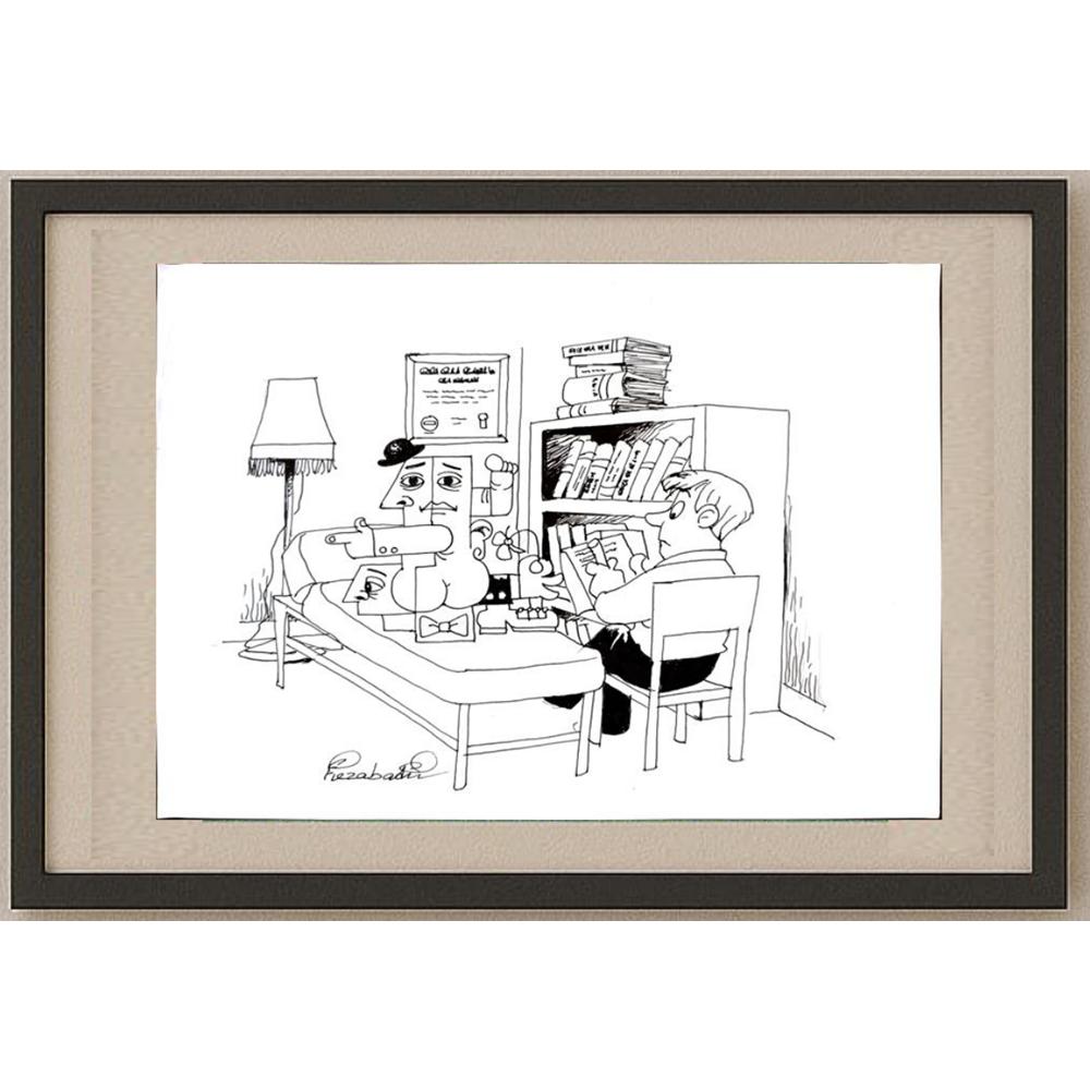 Mohammed Fiezabadi 29x21cm Orijinal Karikatür BOD02983