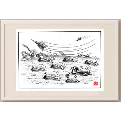 Chen Dong Chun 29x21cm Orijinal Karikatür BOD02999
