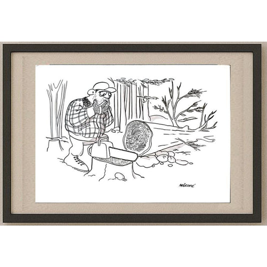 Cedomil Miskovic 29x21cm Orijinal Karikatür BOD03009
