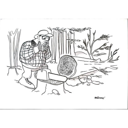 Cedomil Miskovic 29x21cm Orijinal Karikatür BOD03009