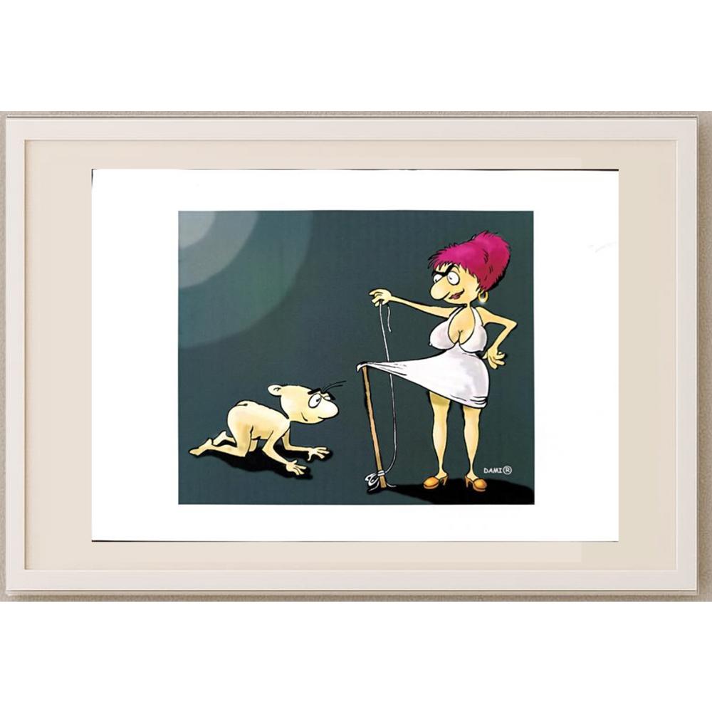 Damir Novak 29x21cm Orijinal Karikatür BOD03010