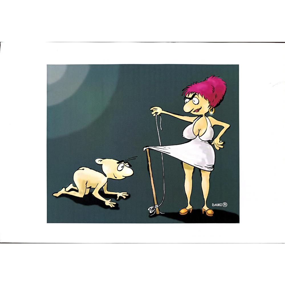 Damir Novak 29x21cm Orijinal Karikatür BOD03010