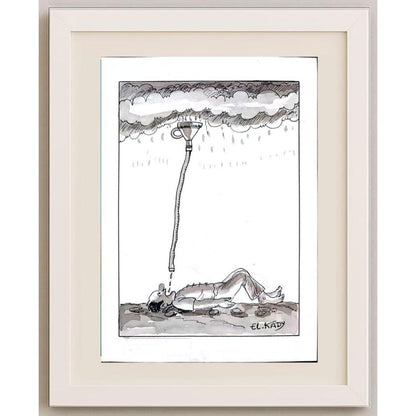 Mahmood El Kady 29x21cm Orijinal Karikatür BOD03013