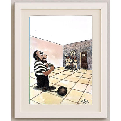 Erico Junqueira Ayres 29x21cm Orijinal Karikatür BOD03019