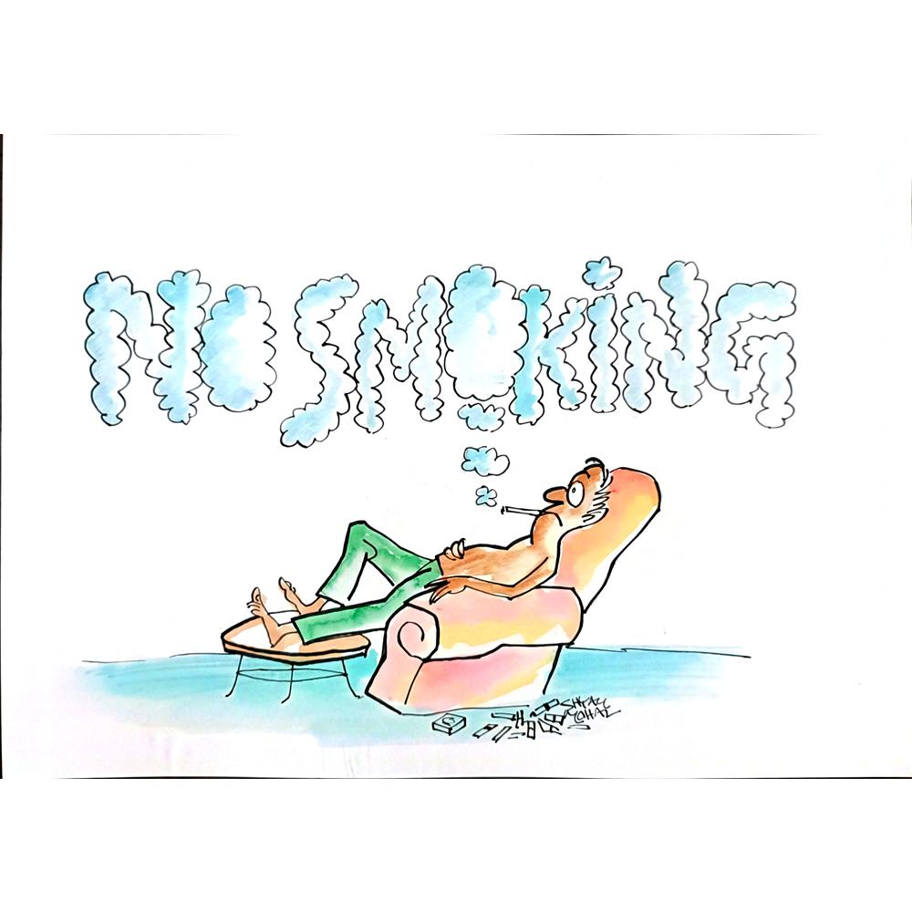 Shyam Mohan 29x21cm Orijinal Karikatür BOD03020