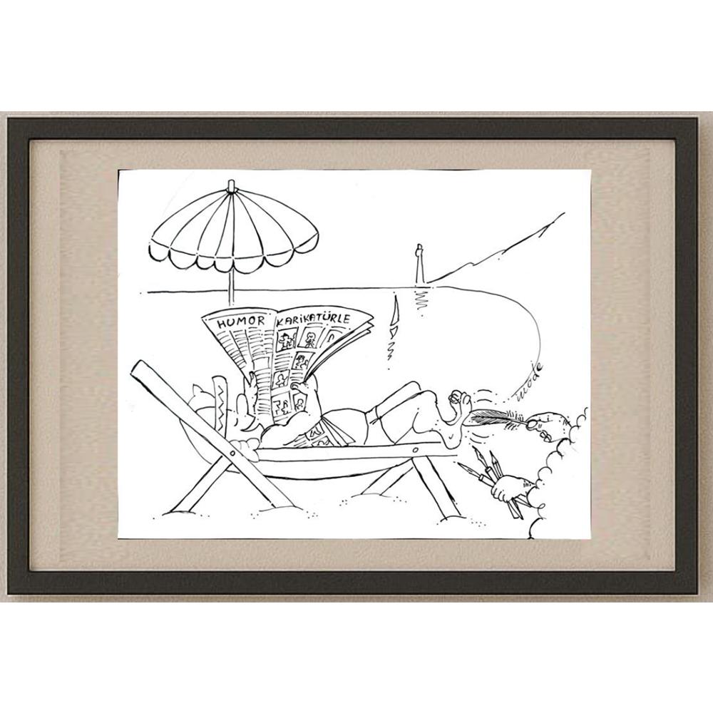 Tode Blazevski 29x21cm Orijinal Karikatür BOD03027