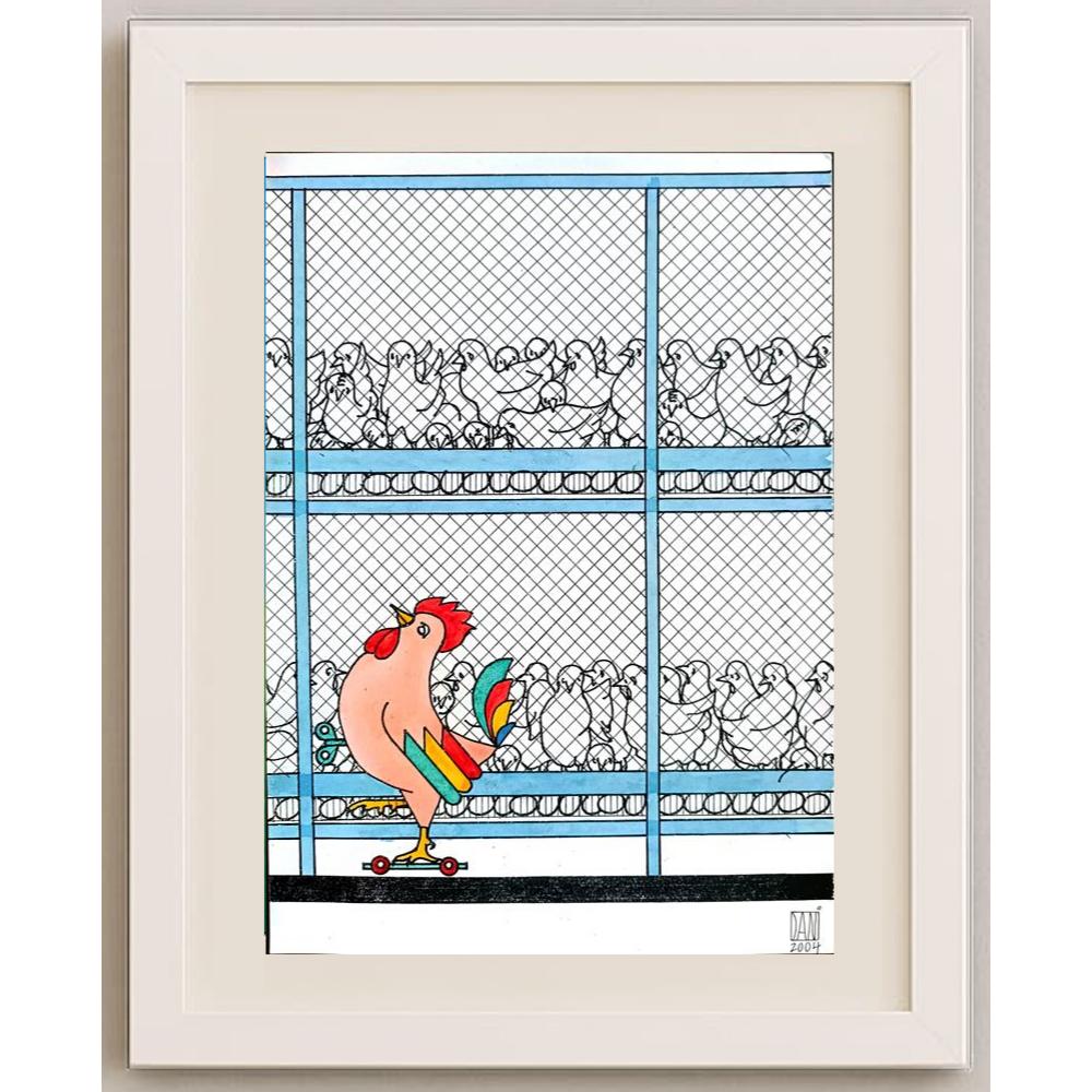 Mihai Danleiescu 29x21cm Orijinal Karikatür BOD03030