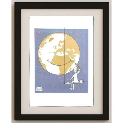 Niyazi Yoltaş 29x21cm Orijinal Karikatür BOD03032