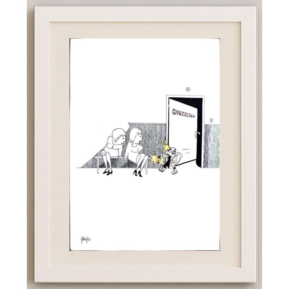 Miroslav Jakovljev 29x21cm Orijinal Karikatür BOD03034