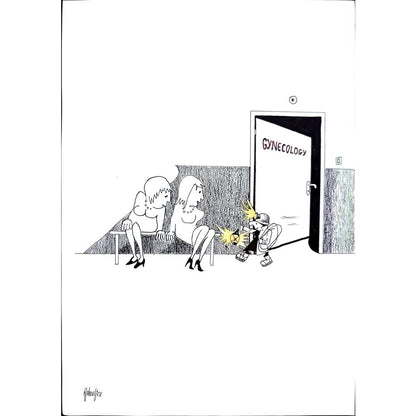 Miroslav Jakovljev 29x21cm Orijinal Karikatür BOD03034