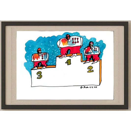 Michal Graczyk 29x21cm Orijinal Karikatür BOD03035