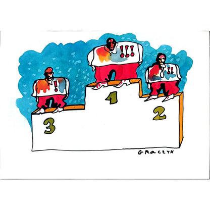 Michal Graczyk 29x21cm Orijinal Karikatür BOD03035