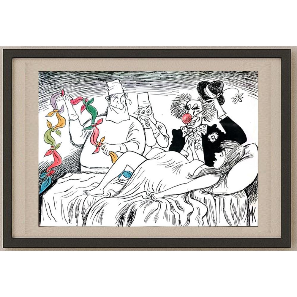 Nickolaj Kapusta 29x21cm Orijinal Karikatür BOD03041
