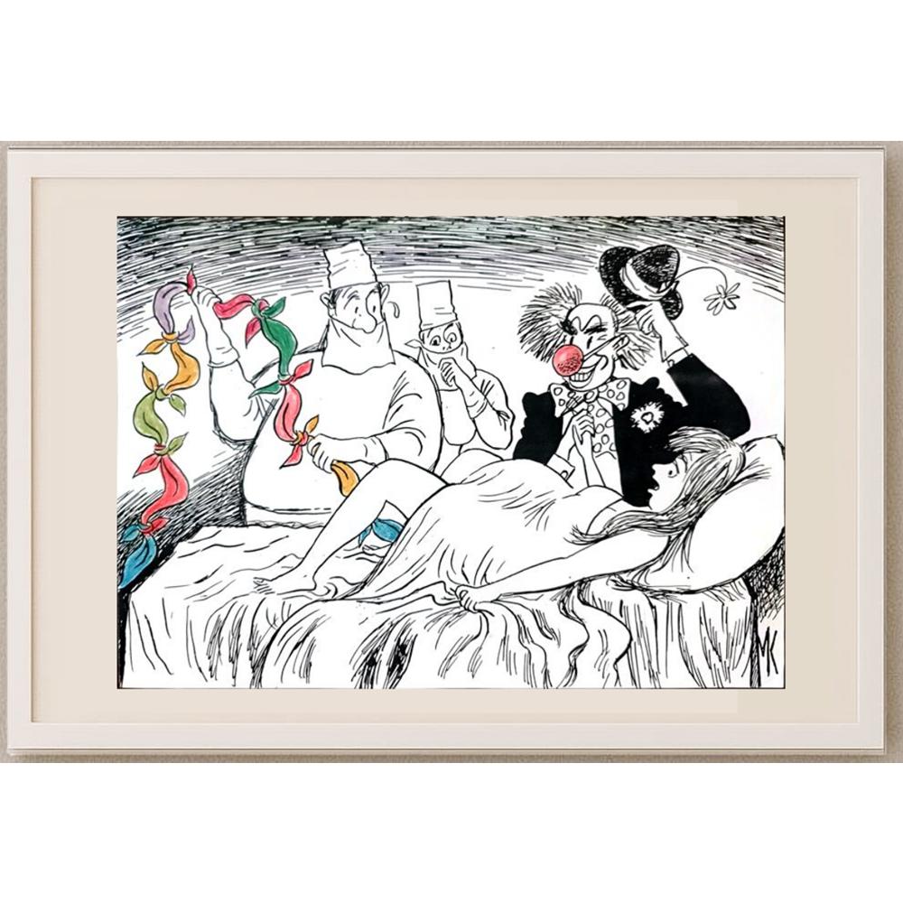 Nickolaj Kapusta 29x21cm Orijinal Karikatür BOD03041