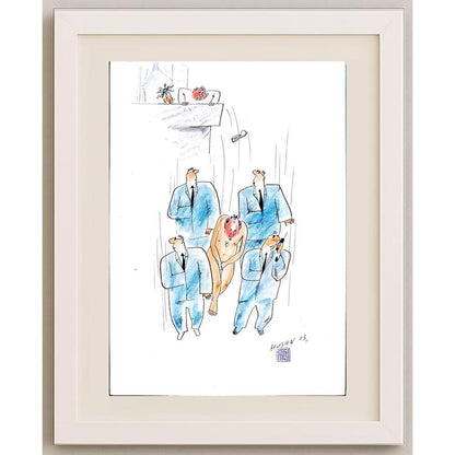Husan Sodiqov 29x21cm Orijinal Karikatür BOD03042