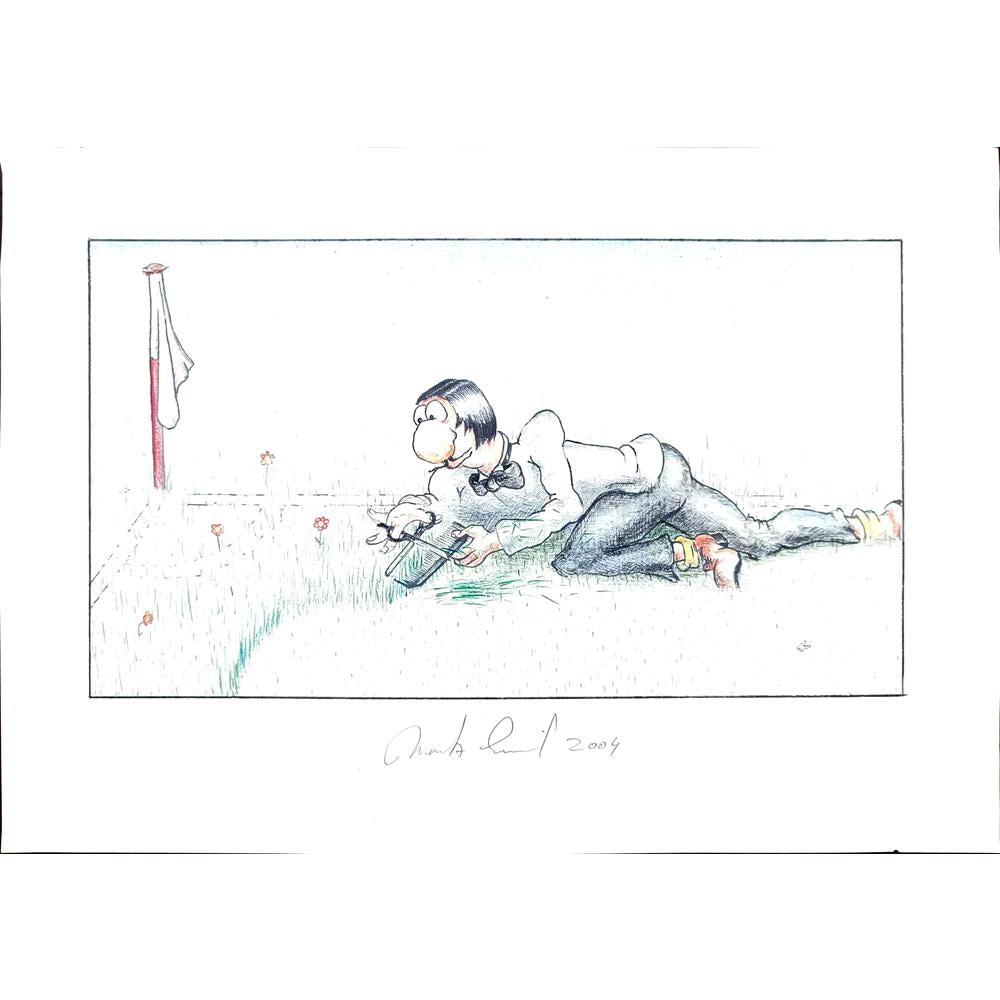 Moritz Emil 29x21cm Orijinal Karikatür BOD03043