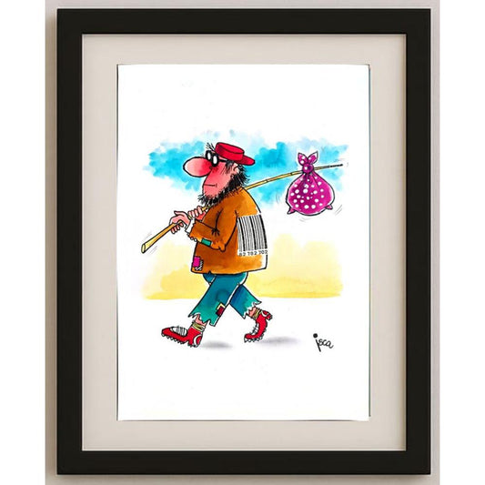 Emilio Isca 29x21cm Orijinal Karikatür BOD03046